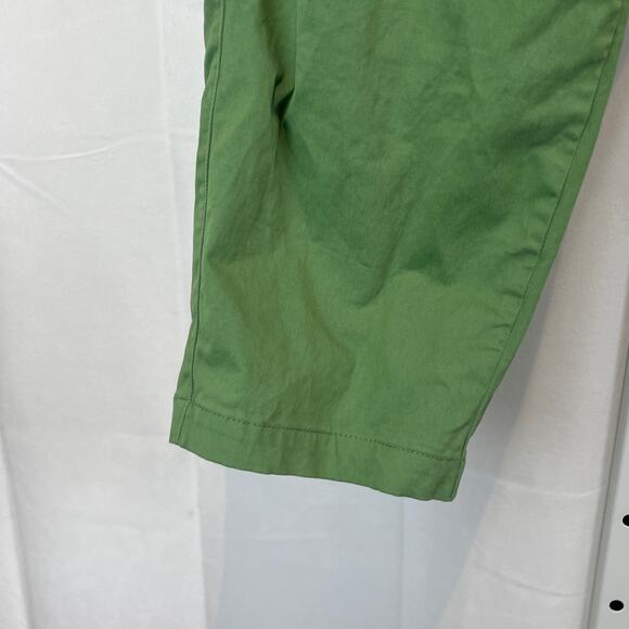 UNIVERSAL STANDARD Breezy Weekend Pants Twill Slim Straight Casual Green S 14 16 - Picture 9 of 12